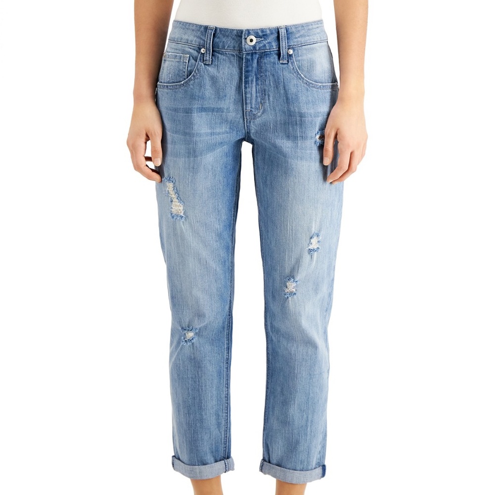 Numero Boyfriend Jeans, Roll Cuff, Beach Blue